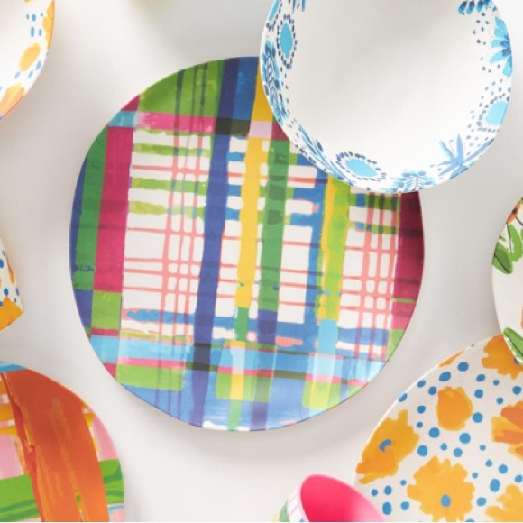 Anthropologie Other - Anthropologie Vera for Anthropologie Perennial Bamboo Melamine Dinner Plate